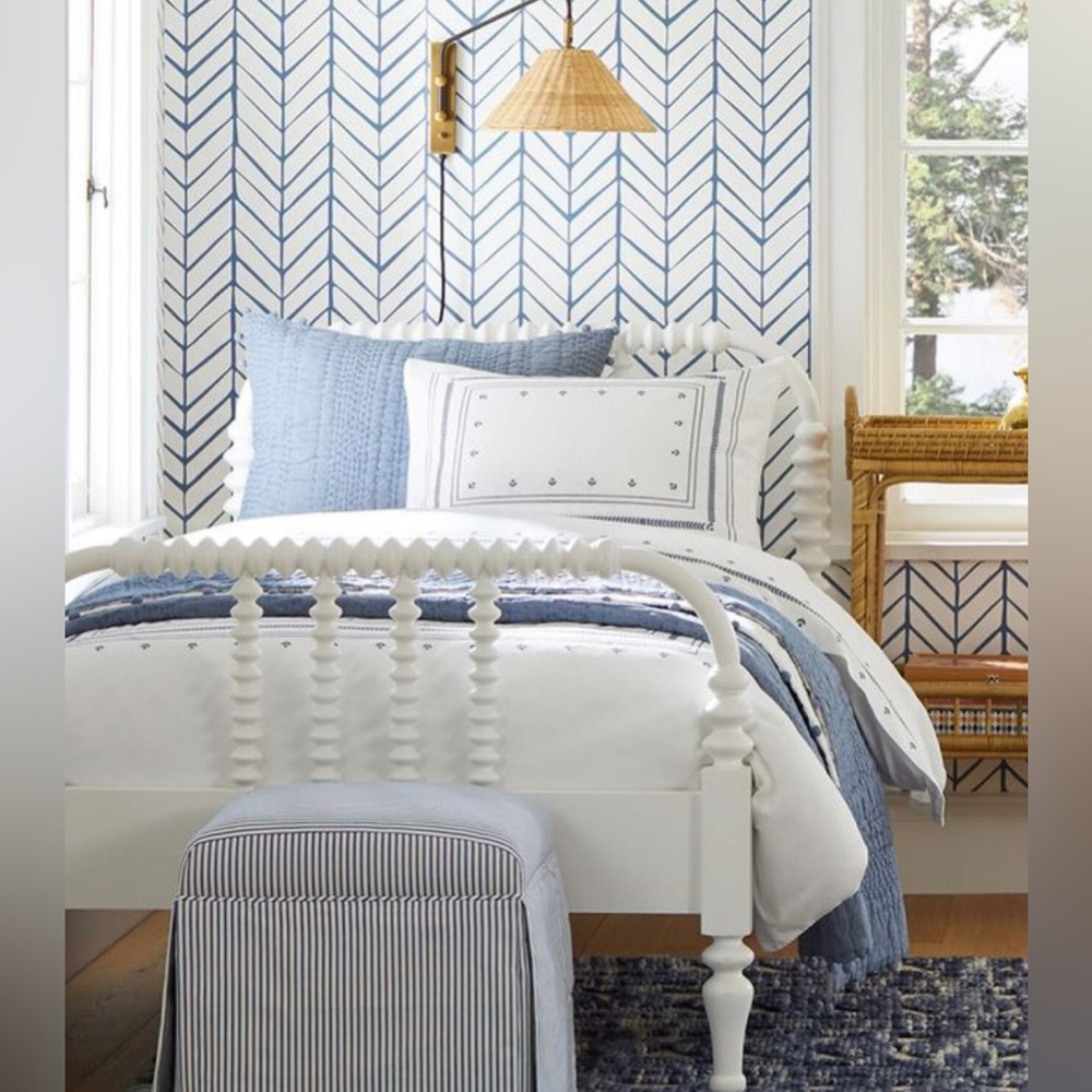 NWT SERENA & LILY Harbor Hill Vintage Twin Duvet Cover & King Shams